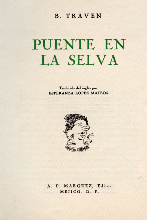 Title page of Puente en la Selva