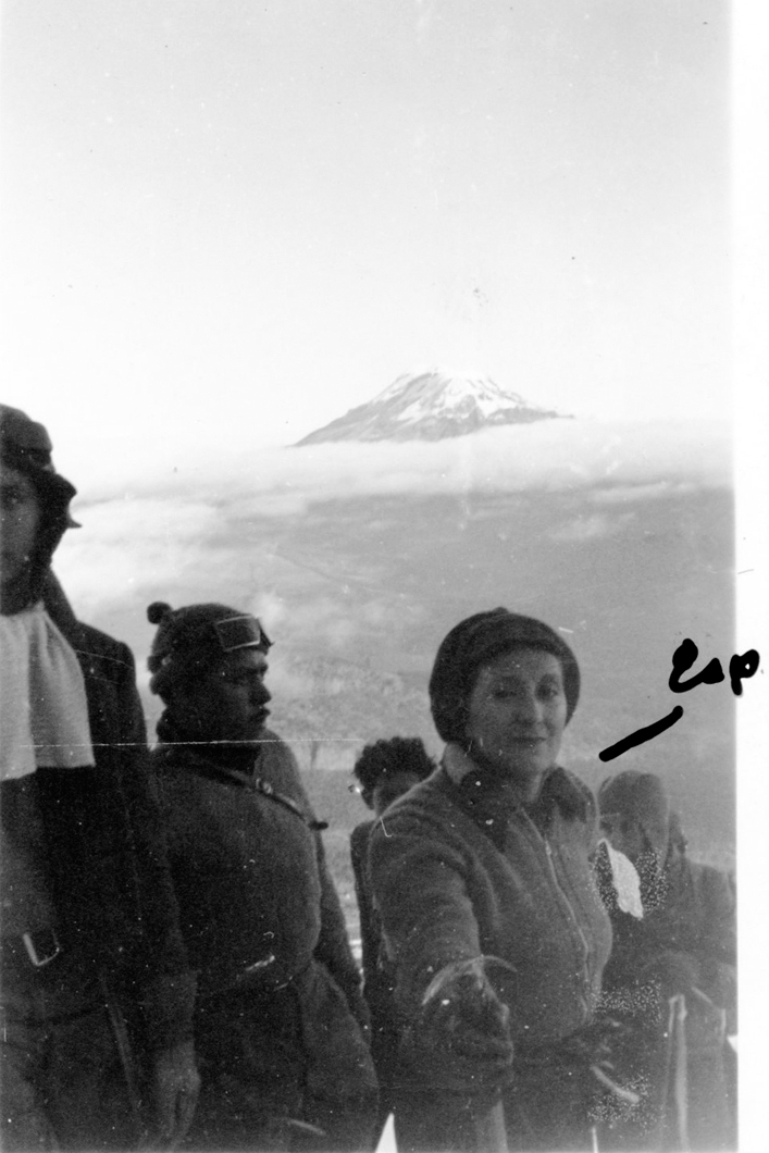 Esperanza on climbing trip up Mt. Popocatepetl