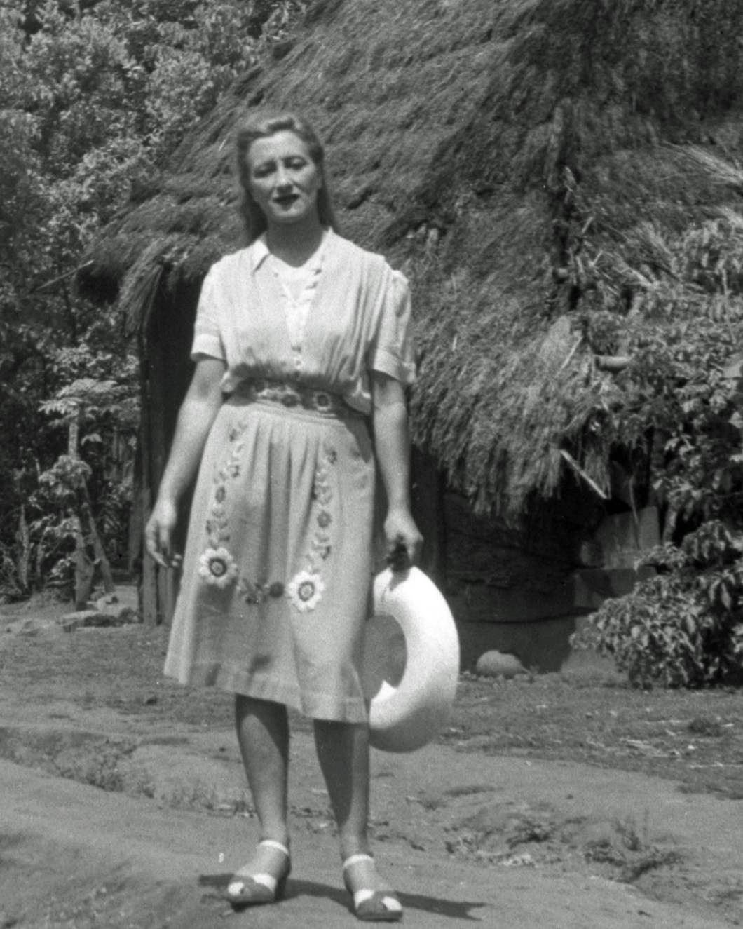 closeup of Esperanza standing on dirt road