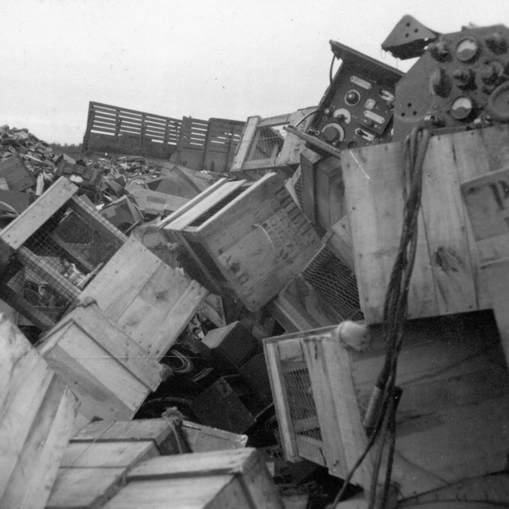 Henry Schnautz photo of ww2 scrap