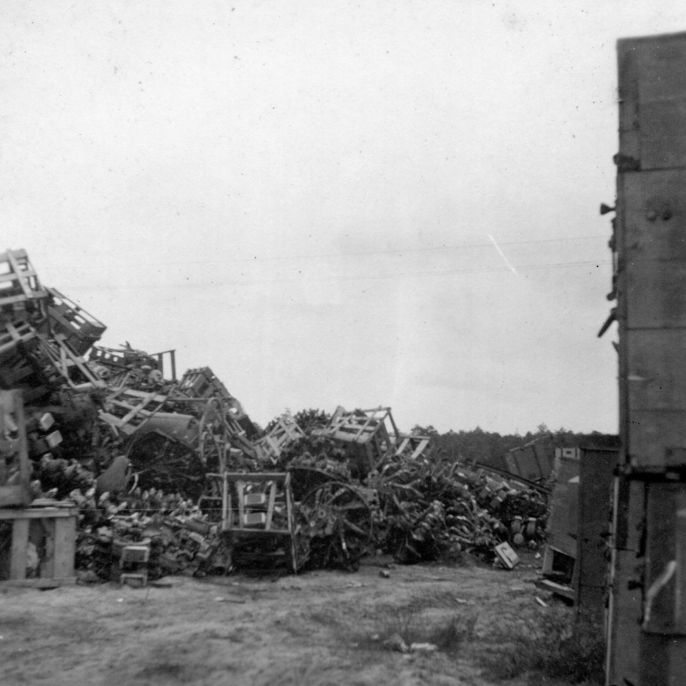 Henry Schnautz photo of ww2 scrap