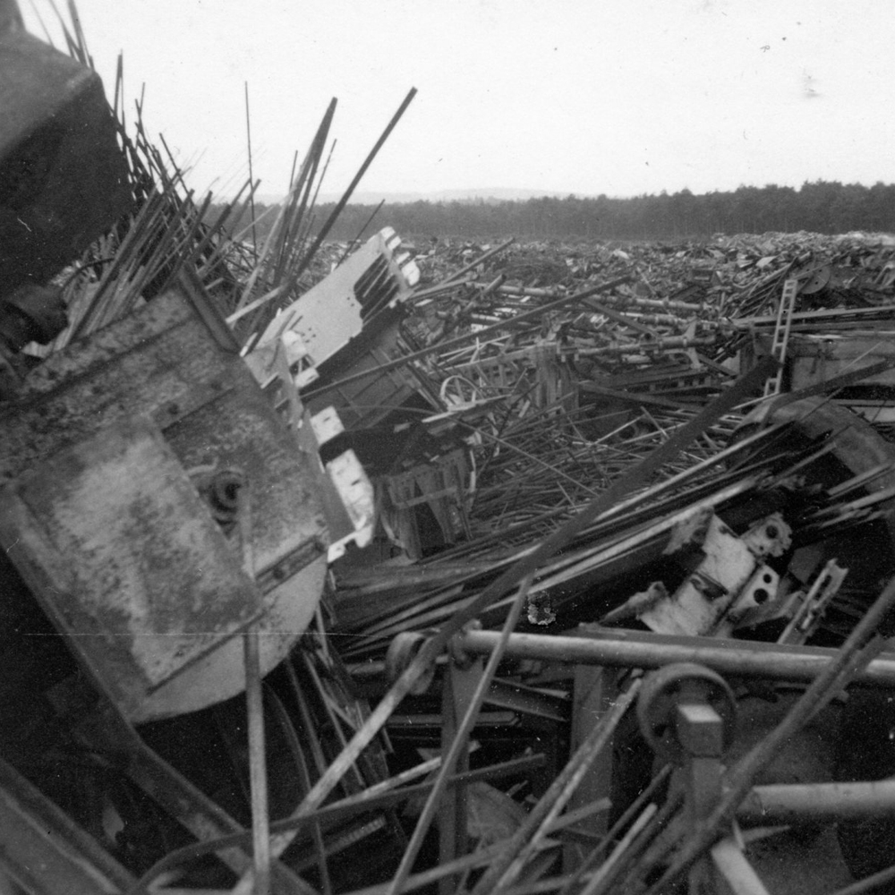 Henry Schnautz photo of ww2 scrap