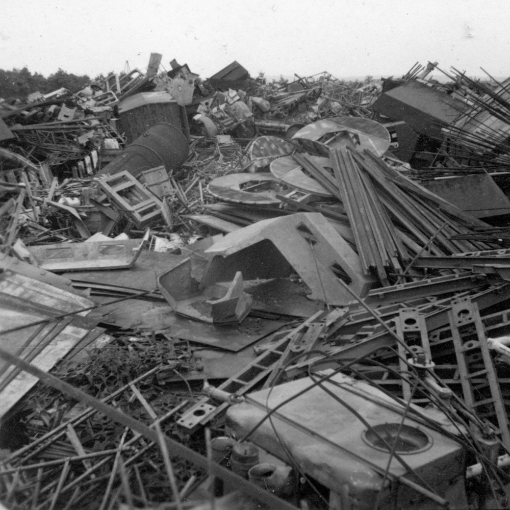 Henry Schnautz photo of ww2 scrap