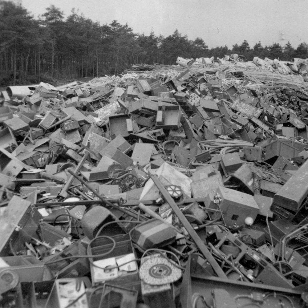 Henry Schnautz photo of ww2 scrap