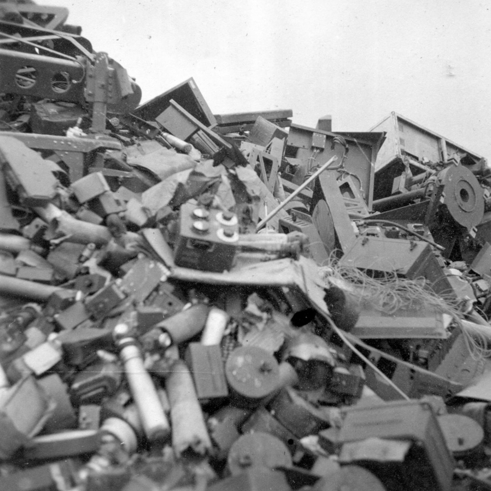 Henry Schnautz photo of ww2 scrap