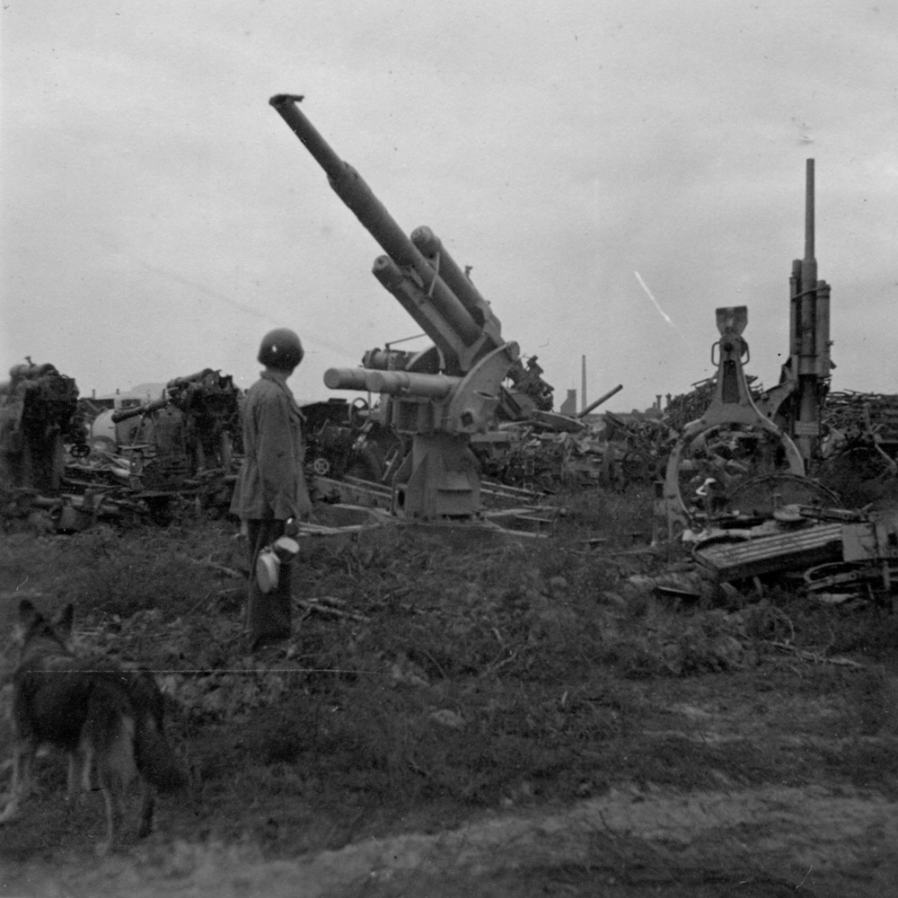 Henry Schnautz photo of ww2 scrap